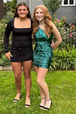 My daughter ordered this for homecoming. Originally in size small but it was a bit loose in the stomach and bust. The extra small fit perfect. It was so comfortable and very well made! - Jill A.