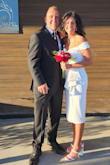 Wore dress for wedding,  very comfortable. Love the split going up leg. Had it hemmed wanted it shorter. Was a little long with 4 inch heels, but would [have] looked good long too. - Jennifer P.