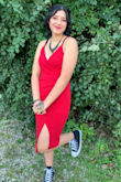 I bought this dress for homecoming and it looked amazing on my daughter! It was so perfect and paired great with some converse since she doesn't wear heels. The fabric and fit was so amazing. - Heidi H.