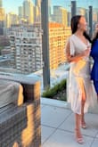 I feel like it's very rare for dresses to have a slit on the right side, but this one did and that was the biggest selling point for me. But when it came in, everything else was perfect as well! The dress fit me so well from the waist to the breast area to the sleeves. The only issue was the inner slit was a little too high up for me, but I was able to sew it down two inches, and it was perfect. Everyone who attended the party complimented how beautiful the dress was. Also, the ivory color was beautiful. - Bolor B.