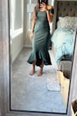 I loved this dress and got it in XS but it's still a bit lose. I wish it was tighter by the waist and hips. I ended up returning and wish it came smaller. Usually, I'm a small in lulu so I'm surprised that even the XS was a tad too big. - Jeel B.