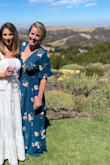 Beautiful dress that fits perfectly. I wore flats and wasn't tripping over them but could easily wear it with wedges. - Morgan M.