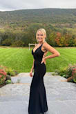 This dress is absolutely stunning. I wore it to a wedding and I got so many compliments. The back of the dress was my favorite part. - Beth P.