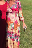This dress is totally out of my box color-wise, but really loved it for a fall event.  Ordered both the XS and S and kept the XS bc the small was gaping too much in the chest.  Stitching is a little jenky but it is only $89 so not surprised.  All in all very happy but if you are a stickler for super high quality then this might not be your dress, or your brand.  I thought it was great for what I paid. - Brooke D.