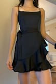 Ordered this last minute for my daughter's homecoming dance. The first thing I noticed is the thicker satin fabric and it's fully lined. It took me about 20 minutes to iron the wrinkles out. This dress is just lovely! It is elegant, while still being trendy for a teenager. I love that you can adjust the straps so it can be more or less modest near the cleavage. Best of all, she loves it. - Ayesha T.