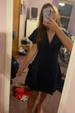 So comfy, love how simple it is. I got a size small and it was a little loose in the bust, but my gram sowed it right up! Affordable, nice material, and love the fit at the waist with the flouncy bottom. - Lexi L.
