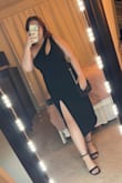 This dress is really cute! It fit perfectly, and it's a super chic and classy dress for a wedding or fancy night out. The straps may be a little big if you have a smaller chest since they aren't adjustable, but they fit great for me. I'm only 5 foot, so this dress fit a little longer which is exactly what I hoped for. Would definitely recommend! - Rebecca S.