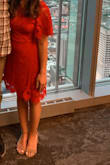Super cute and flattering dress. Only compliant is that the seam on the waist kept bunching up and the lining rides up when sitting. But overall very cute and comfortable dress. Worn for a rehearsal dinner and got tons of compliments. - Elizabeth C.