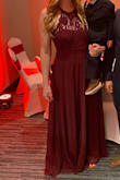 This dress was perfect! The material is comfortable and it fit amazingly. I was a little nervous about how it would show around my waist but it made everything look amazing! - Sarah B.