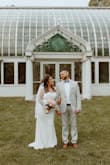 I wore this for my wedding and it was a beautiful dress. I bought a size L, and did have to get the back tailored as it was just a little snug but otherwise it looked amazing. The bust, sleeves, and length were great and the fabric was intricate and lightweight. I received so many compliments! - Erika F.