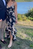 It's really pretty but the top layer of fabric didn't lay down as nicely so it wasn't as flattering along my back - Ariel P.
