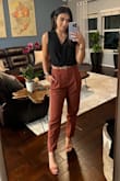 This is the second color I've bought and I love them! They are super comfortable, as the heel isn't too high. I can easily wear them for 10-hours straight and not feel sore the next day. I did size down 0.5, as my regular 7.5 fit a bit too big. - Mariana T.