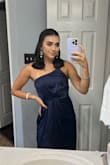 The material feels kinda cheap, to be honest. It's not the MOST flattering, but it was pretty, so I kept it. I wouldn't buy it again, though. - Mariana T.
