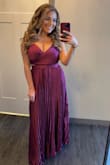 This dress fits perfectly and looks absolutely stunning. I was worried that it wouldn't fit my chest but it did and was so flattering in every way. I did need to get it altered since it was too long but that's always expected for my height. I don't typically like to wear dresses twice but making an exception for this one. Highly recommend! - Melissa F.