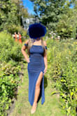 I wore this to an early fall wedding in the northeast and it was perfect for the temperature! The design is very flattering around the midsection so I felt comfortable in all positions throughout the long day/night. I was able to wear a regular bra with the straps fashion taped under the sleeves so no real need for any fancy bras if you don't have one! The slit is more stitched open than I realized so it gave a sexier flare to the dress than I anticipated and got lots of compliments! The length was also no issue with 3-inch heels. I will definitely be looking for excuses to wear this one again! - Shannon V.