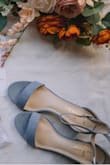 These were the absolute best wedding heels! I wore them for my ceremony and couldn't have asked for a better shoe to be my "something blue". They weren't too bright and were gorgeous in all our photos! - Diana G.