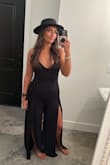 I ordered this in white and black, the white was bigger and I had to size down in it. I usually can't do rompers/jumpsuits because I'm smaller up top but this was insanely comfortable highly recommend it! - Lorren G.