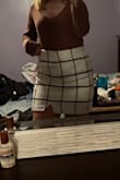 Very cute skirt with good material. Fit a little big, but it still worked. - Racgel L.
