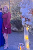 This dress was the perfect fit for me, which is often hard to find being so short. The length seemed about right for an extra small (maybe a little long?) but the bust and waist ran a little big which was perfect for me. Good quality material and great for the fall wedding I went to! Only downside is it wrinkles easily. - Gabriella H.