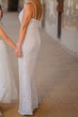 The dress was the perfect choice for my familys annual photos. I initially bought a size small but had to size up and the exchange process was a breeze. - Alili