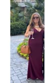 This dress truly fit beautifully. I am on the heavier side, and I felt very pretty and very sexy in this dress. I would recommend some type of fashion tape. The dress is fairly low cut, and I noticed my bra hanging out throughout the note, and I would recommend fashion tape or ensuring your under garments fit under the dress well. - Jennifer P.