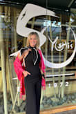 Small was perfect. Did not have to alter or hem anything. Wore 2 1/2 inch heels, wore to a jazz dinner and concert in San Francisco, Fabric was comfortable and wrinkle free. - Kimberly R.