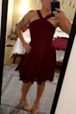 I bought this for a big event in my life and it is so so flattering!  Gorgeous fitted top and flowy skirt and the neckline is amazing! - Natalie K.