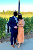 Got so many compliments on the color of this dress when I was a bit nervous having a paler skin tone. 

I typically wear a medium and although this ran a bit tight, I still felt very comfortable that I didn't have to worry about my chest popping out and it was easy to dance the night away in!

I will say the material around the bust was a bit thin that you could see pasties through but a stick-on bra worked great. - Lauren B.