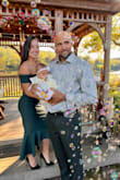 This dress is so cute - I got tons of compliments at a family wedding. It was hard to get it on though - there's no zipper on this dress and I really had to squeeze to get it over my head. Once it was on it fit like a glove and was comfortable to wear for the night. - Brenda B.