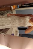 Not very flattering to my figure. Might look better on someone with more curves. Pretty lace, super comfortable and nice material, just not for me. Fit true to size but super long. - Clara A.