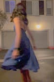 Got this as a hoco dress bc the theme was hollywood and it reminded me of the dress from la la land. I love it sooo much it's my new favorite dress. The color is bold and vibrant and the skirt light and flowy. I had to lace the straps tight or else my sticky bra would show, but after it fit just fine. - Paige T.