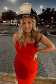I absolutely loved this dress, wore it to my husbands graduation for becoming a firefighter, it was super comfortable and flattering! Highly recommend! - Delaney G.