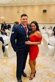 This dress is absolutely true to size and so stunning and flattering! I wore it for my fiancé's event and I definitely felt so confident and beautiful in it. The portion in the front is so flattering that I didn't have to wear any form of spandex, you already know what I mean ladies! 10/10 recommend! - Diane A.
