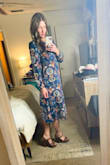 Girl put your records on! This dress is so cute and perfect! Comfortable, perfect length, and completely obsessed for fall! - Ashley S.