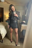It's not as long as I hoped and the shoulders are gonna need some starch as they are stiff or puff on their own but it's the perfect date night outfit. - Ashley S.