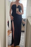 It's not often that I buy a dress that has TOO much room in the chest. I'm a size 36DD-DDD and the top of this dress was loose on me. The dress is pretty though and possibly worth getting altered if you want a more classic, elegant look. - Laura B.