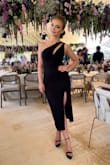 Loved this dress, perfect for wedding guest. Fits true to size(S). Material is beautiful! - Anna Z.