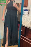 I loved this dress! It was so comfy to wear, while looking fabulous at the same time. Win win! My only complaint would be the length which I knew would be a problem due to the other reviews saying the same thing. Had to wear it as is to the wedding but will definitely be getting it hemmed for future wears. Highly recommend! - Emily P.