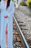 Dress fit amazing! Didn't need anything altered and length was perfect for my height and 2 inch heels. Wore this for our rehearsal dinner and everyone said how pretty it was. - Tiffany C.