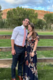 I wore this to a friend's wedding, October in Utah. It was perfect! The colors are great for fall, the neckline is really flattering, and the fabric was wonderful. The layers and fun slit kept me really comfortable in the desert heat during the outdoor ceremony. Highly recommend! - Sarah D.