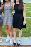 Beautiful fit, love the back of the dress! The material is very thick, and seems of great quality. - Eryn L.