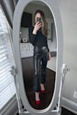 I initially didn't like the way the pants hit below my ankle, so I had them cropped just a bit and they're amazing! They hug all the right places. I wear them all the time and they're super comfy! - Celena S.