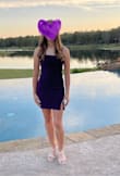 My daughter wore this to her Hoco dance this year. We tried the medium and small, and while I liked that medium added some length, it was just a bit too big. The small fit like a glove and she got a ton of compliments. - Lisa C.