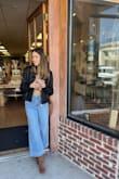 I am obsessed! Best way to dress up an outfit! The jacket is light but warm!!! - Isabella L.