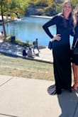 Perfect flattering formal dress for a wedding. Fits great but is super long. - Kelly P.