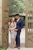 I wore this dress for my engagement photos and it was perfect! The material is lightweight which is perfect for Texas with the perfect amount of stretch so it's easy to move around in. The length was just right and being 4'11 I was super nervous about that! The color is stunning and the adjustable straps help a lot in the chest department. 10/10! - Shelby C.