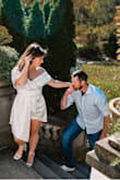 I wore this for engagement pictures and WOW. I got so many compliments. It fit great and great quality. Beautiful on! - Amy S.
