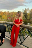 I loved this jumpsuit!!!!
One of my favourite Lulus purchases ever.
It was comfortable and very sexy! - Kristen P.