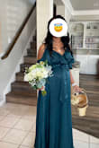 The dress is beautiful and was what we need. - Miriam N.