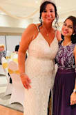 So i bought this dress as a possible 2nd wedding dress to slip into during the reception.   I put it in and everyone loved it more than my wedding dress.  I mean my wedding dress was incredibly beautiful but people says it was just as stunning as my first.  I was extremely pleased n happy wearing that dress. - Sonia L.